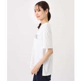 ニュアンス配色コットンロゴTシャツ/洗える | MK MICHEL KLEIN | 詳細画像23 
