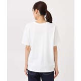 ニュアンス配色コットンロゴTシャツ/洗える | MK MICHEL KLEIN | 詳細画像24 