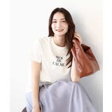 ホワイト | ベーシックロゴTシャツ/洗える | MK MICHEL KLEIN
