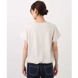 裾ドロストデザインカットソー/接触冷感/洗える | MK MICHEL KLEIN | 詳細画像21 