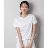 裾ドロストデザインカットソー/接触冷感/洗える | MK MICHEL KLEIN | 詳細画像6 