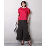 フレアースリーブ天竺カットソー/接触冷感/洗える | MK MICHEL KLEIN | 詳細画像12