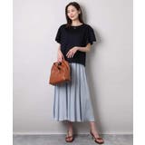 フレアースリーブ天竺カットソー/接触冷感/洗える | MK MICHEL KLEIN | 詳細画像3