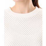 [洗える]ドット調アイレット レースTシャツ | MK MICHEL KLEIN | 詳細画像23 