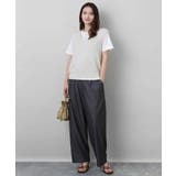 イニシャル刺繍コットンTシャツ/UVカット/接触冷感/洗える | MK MICHEL KLEIN | 詳細画像11
