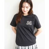 イニシャル刺繍コットンTシャツ/UVカット/接触冷感/洗える | MK MICHEL KLEIN | 詳細画像2