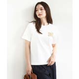 イニシャル刺繍コットンTシャツ/UVカット/接触冷感/洗える | MK MICHEL KLEIN | 詳細画像6