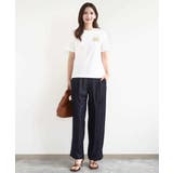 イニシャル刺繍コットンTシャツ/UVカット/接触冷感/洗える | MK MICHEL KLEIN | 詳細画像8