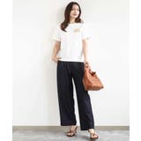 イニシャル刺繍コットンTシャツ/UVカット/接触冷感/洗える | MK MICHEL KLEIN | 詳細画像9
