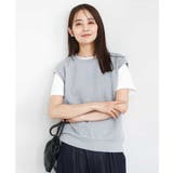 グレー | フクレジャガードノースリーブトップス/洗える | MK MICHEL KLEIN