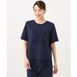 [洗える]シフォン切替えフロッキーロゴTシャツ | MK MICHEL KLEIN | 詳細画像24 