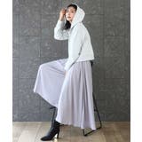 起毛サテンガウチョパンツ/洗える | MK MICHEL KLEIN | 詳細画像4 