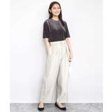 サテン地バレルパンツ/洗える | MK MICHEL KLEIN | 詳細画像11 