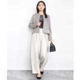 サテン地バレルパンツ/洗える | MK MICHEL KLEIN | 詳細画像15 