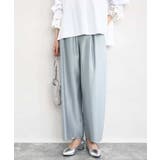 サテン地バレルパンツ/洗える | MK MICHEL KLEIN | 詳細画像2 