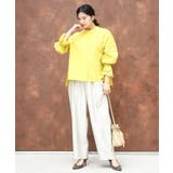 サテン地バレルパンツ/洗える | MK MICHEL KLEIN | 詳細画像21 