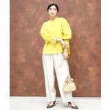 サテン地バレルパンツ/洗える | MK MICHEL KLEIN | 詳細画像22 