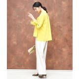 サテン地バレルパンツ/洗える | MK MICHEL KLEIN | 詳細画像23 