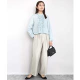 サテン地バレルパンツ/洗える | MK MICHEL KLEIN | 詳細画像24 