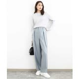 サテン地バレルパンツ/洗える | MK MICHEL KLEIN | 詳細画像26 