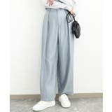 ライトブルー | サテン地バレルパンツ/洗える | MK MICHEL KLEIN