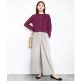 ストレートワイドパンツ(ストライプ・無地)/洗える | MK MICHEL KLEIN | 詳細画像14 