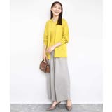 ストレートワイドパンツ(ストライプ・無地)/洗える | MK MICHEL KLEIN | 詳細画像18 