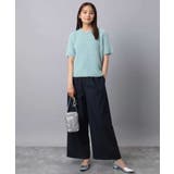 ストレートワイドパンツ(ストライプ・無地)/洗える | MK MICHEL KLEIN | 詳細画像23 