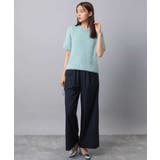 ストレートワイドパンツ(ストライプ・無地)/洗える | MK MICHEL KLEIN | 詳細画像26 