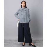 ストレートワイドパンツ(ストライプ・無地)/洗える | MK MICHEL KLEIN | 詳細画像27 