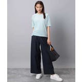 ストレートワイドパンツ(ストライプ・無地)/洗える | MK MICHEL KLEIN | 詳細画像32 