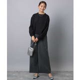 ストレートワイドパンツ(ストライプ・無地)/洗える | MK MICHEL KLEIN | 詳細画像48 