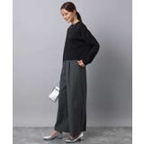 ストレートワイドパンツ(ストライプ・無地)/洗える | MK MICHEL KLEIN | 詳細画像49 