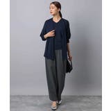 ストレートワイドパンツ(ストライプ・無地)/洗える | MK MICHEL KLEIN | 詳細画像51 