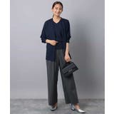 ストレートワイドパンツ(ストライプ・無地)/洗える | MK MICHEL KLEIN | 詳細画像52 