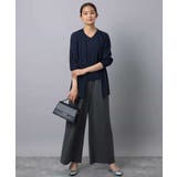 ストレートワイドパンツ(ストライプ・無地)/洗える | MK MICHEL KLEIN | 詳細画像53 