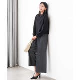 ストレートワイドパンツ(ストライプ・無地)/洗える | MK MICHEL KLEIN | 詳細画像60 