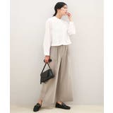 ストレートワイドパンツ(ストライプ・無地)/洗える | MK MICHEL KLEIN | 詳細画像63 