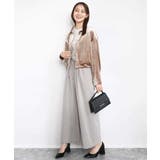 ストレートワイドパンツ(ストライプ・無地)/洗える | MK MICHEL KLEIN | 詳細画像9 