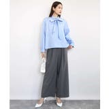 裏起毛ワイドストレートプルオンパンツ/洗える | MK MICHEL KLEIN | 詳細画像16 