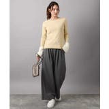 裏起毛ワイドストレートプルオンパンツ/洗える | MK MICHEL KLEIN | 詳細画像19 