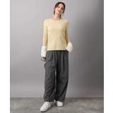 裏起毛ワイドストレートプルオンパンツ/洗える | MK MICHEL KLEIN | 詳細画像20 