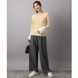 裏起毛ワイドストレートプルオンパンツ/洗える | MK MICHEL KLEIN | 詳細画像21 