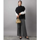 裏起毛ワイドストレートプルオンパンツ/洗える | MK MICHEL KLEIN | 詳細画像41 