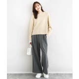 裏起毛ワイドストレートプルオンパンツ/洗える | MK MICHEL KLEIN | 詳細画像43 