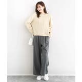 裏起毛ワイドストレートプルオンパンツ/洗える | MK MICHEL KLEIN | 詳細画像44 