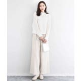 カラーツイードワイドパンツ/洗える | MK MICHEL KLEIN | 詳細画像3 