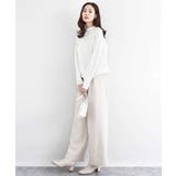 カラーツイードワイドパンツ/洗える | MK MICHEL KLEIN | 詳細画像5 