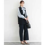 ダブルクロス セミワイドパンツ/セットアップ対応/洗える | MK MICHEL KLEIN | 詳細画像11 