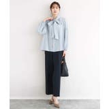 ダブルクロス セミワイドパンツ/セットアップ対応/洗える | MK MICHEL KLEIN | 詳細画像13 